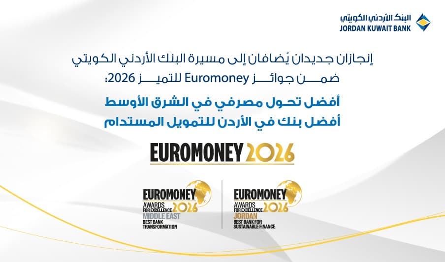 Jordan Kuwait Bank wins two regional awards