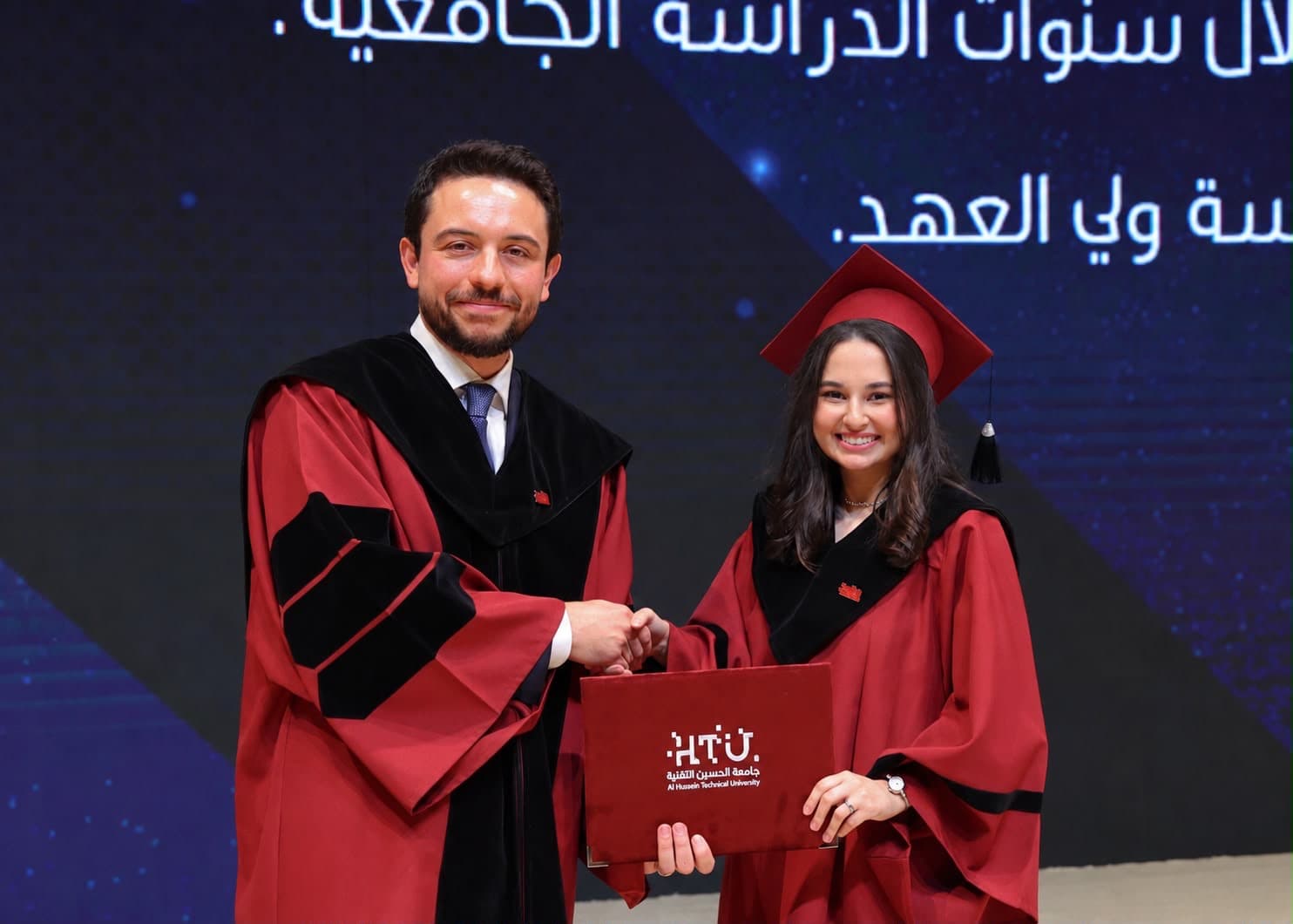 تهنئة بجود أحمد العتوم من جامعة الحسين التقنية