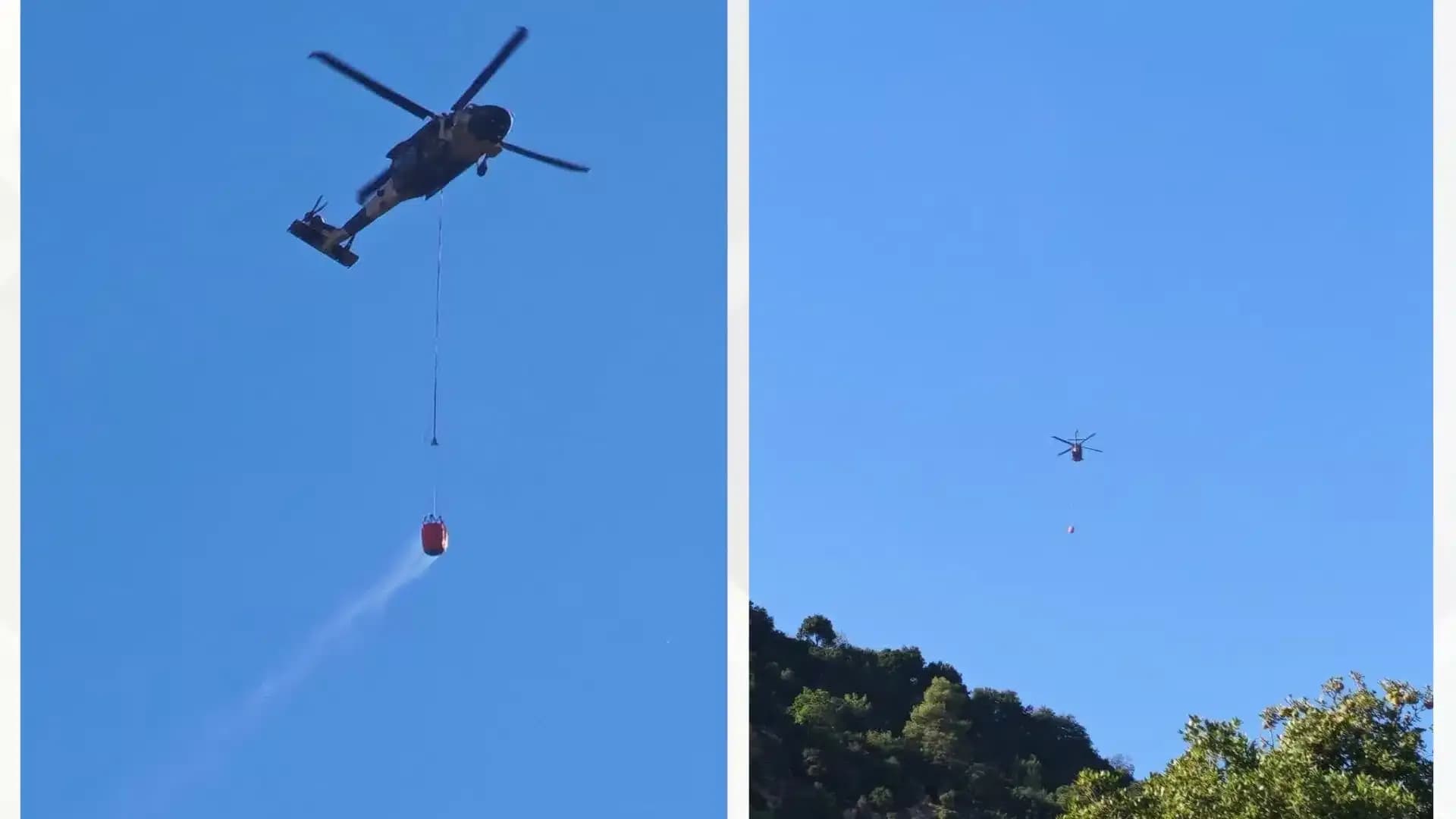RAF assists in firefighting between Ajloun and Jerash
