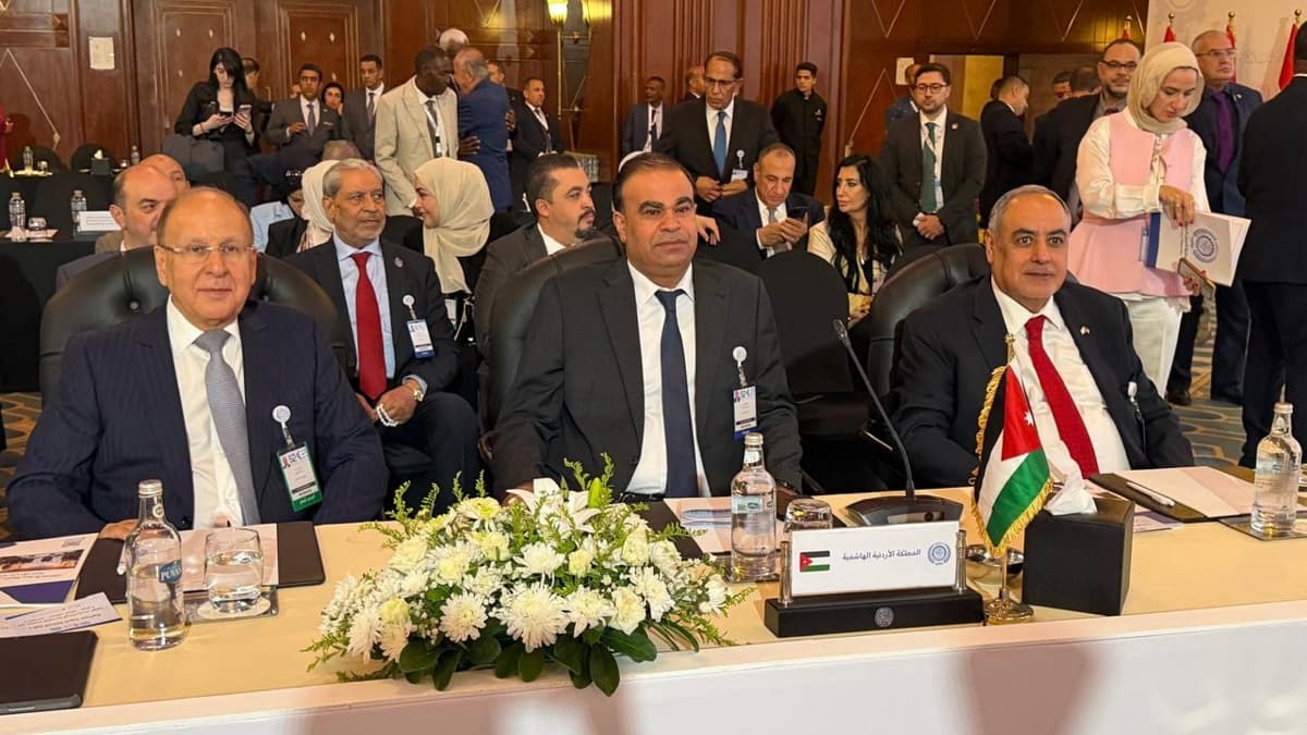 Jordanian delegation at Arab Labor Conference