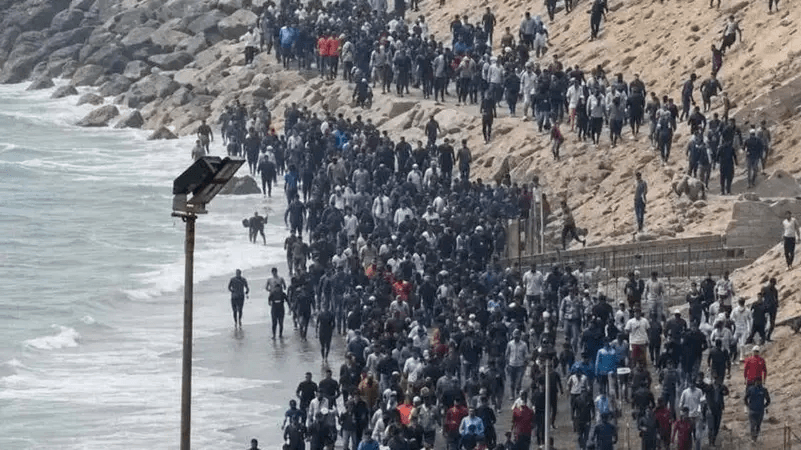 60,000 migrants cross into Ceuta in a day