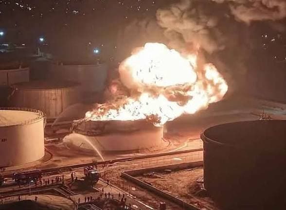 Libyan attacks cause blackout and station fire