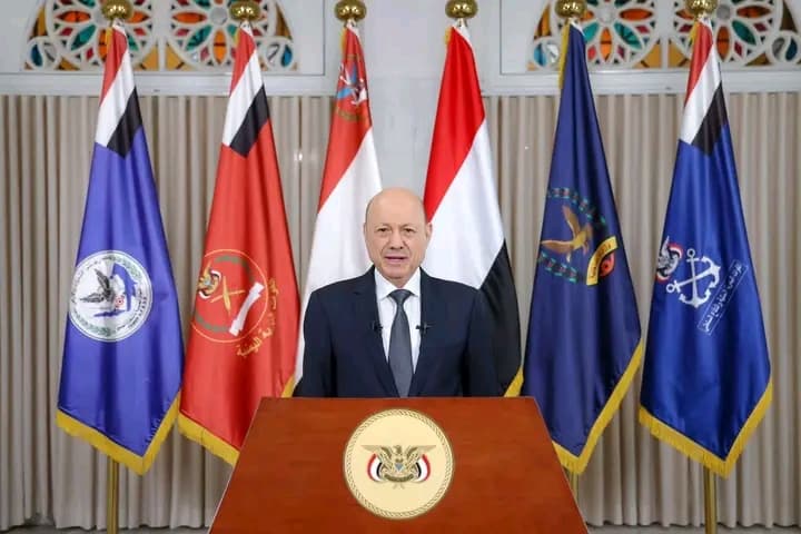 عاجل: العليمي يخاطب الشعب