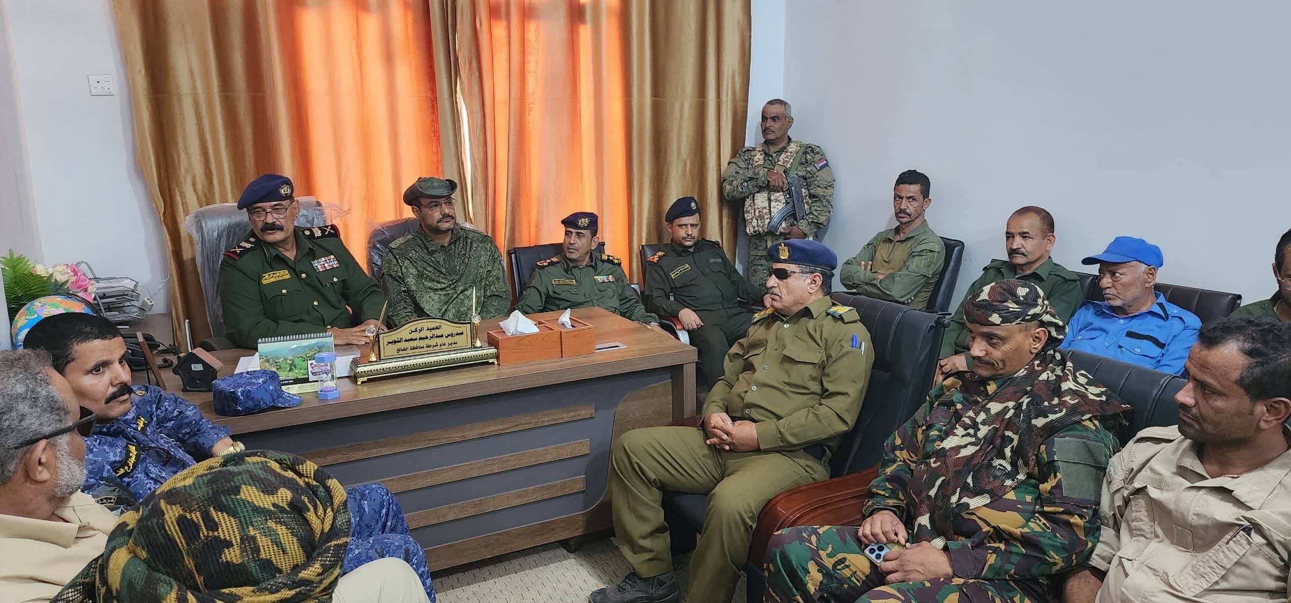 الداخلية تدعم أمن الضالع