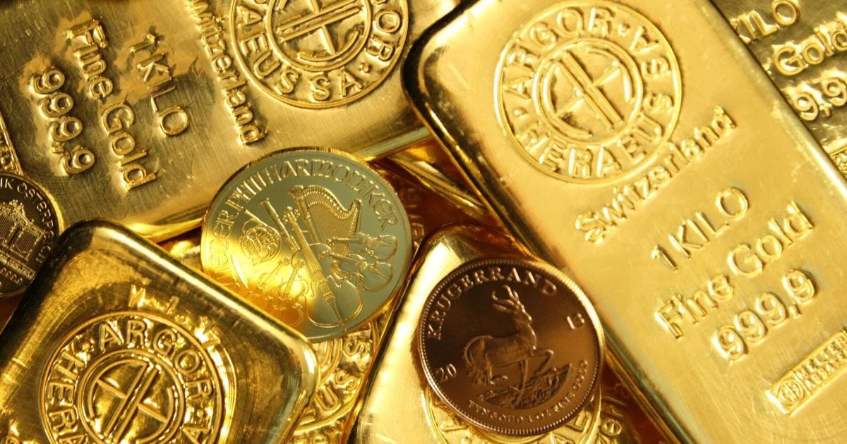 Gold Gains Amid Dollar Drop