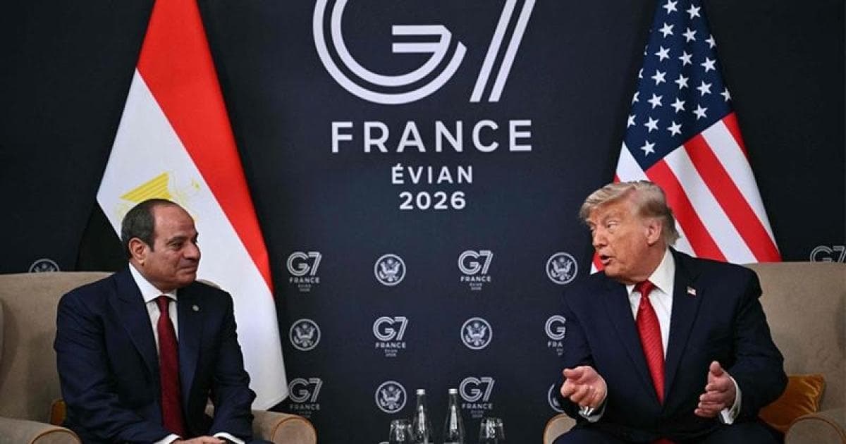 ترامب والسيسي يلتقيان على هامش G7
