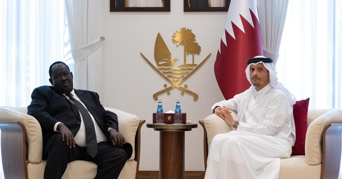رئيس الوزراء يستقبل مستشار رئيس جنوب السودان لشؤون الأمن القومي