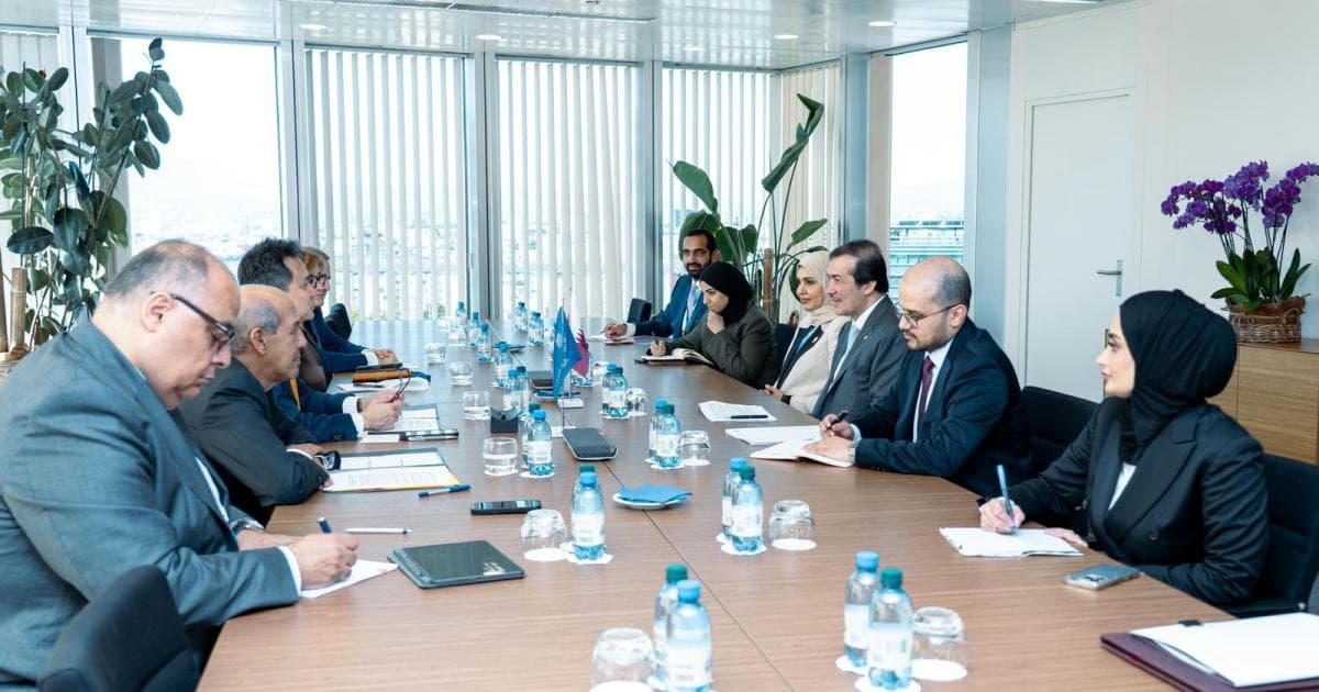 وزير الدولة لشؤون التجارة الخارجية يجتمع مع رؤساء عدد من المنظمات الاقتصادية الدولية