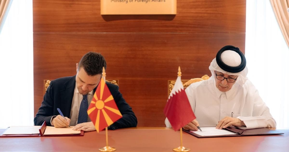 مباحثات سياسية بين قطر ومقدونيا الشمالية