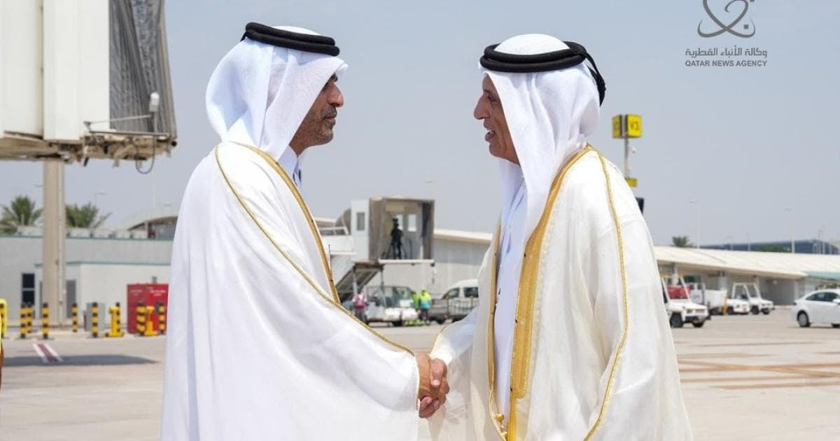 حاكم رأس الخيمة يصل إلى الدوحة