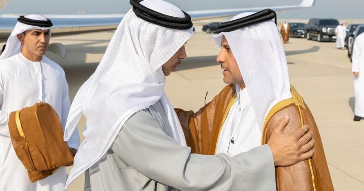 نائب رئيس الإمارات يصل الدوحة
