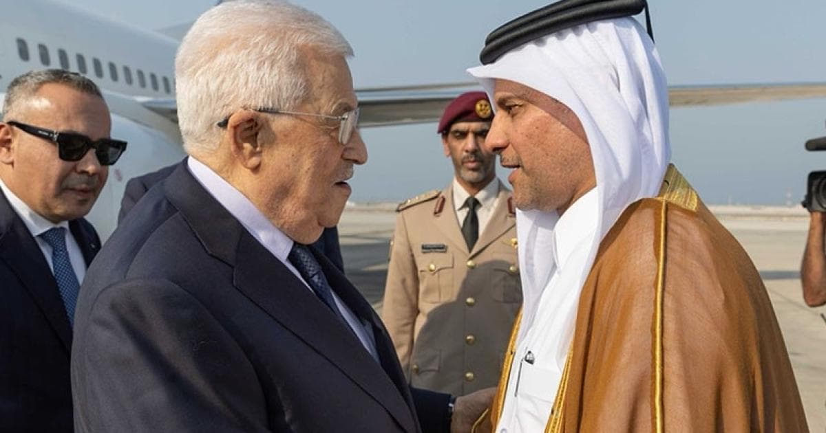 الرئيس الفلسطيني يصل إلى الدوحة