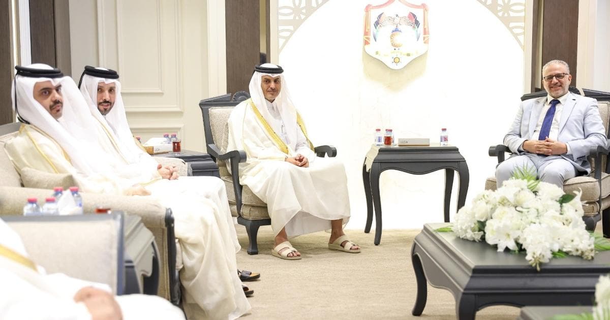 Qatari Ambassador Meets Jordanian-Qatari Parliamentary Group