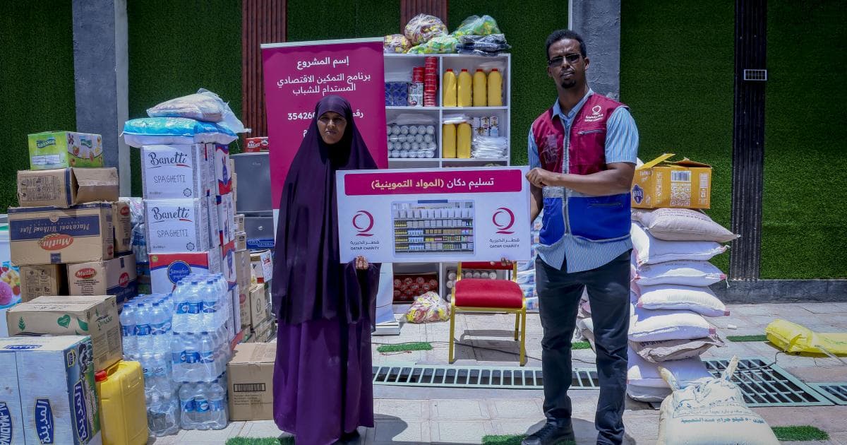 قطر الخيرية تدعم أسر الصومال اقتصاديًا