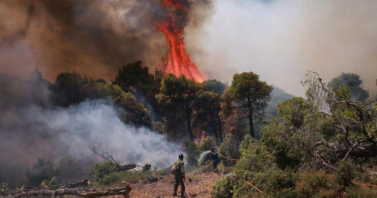 Kefalonia residents evacuated due to forest fires