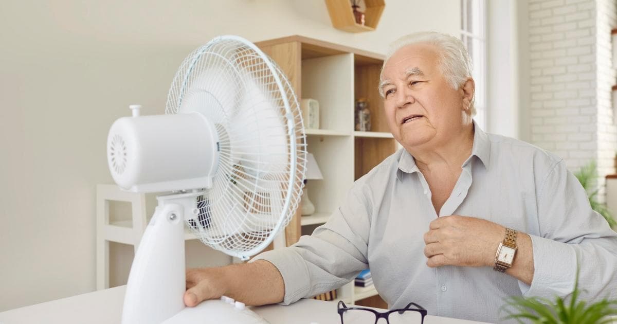 Severe heat endangers elderly health