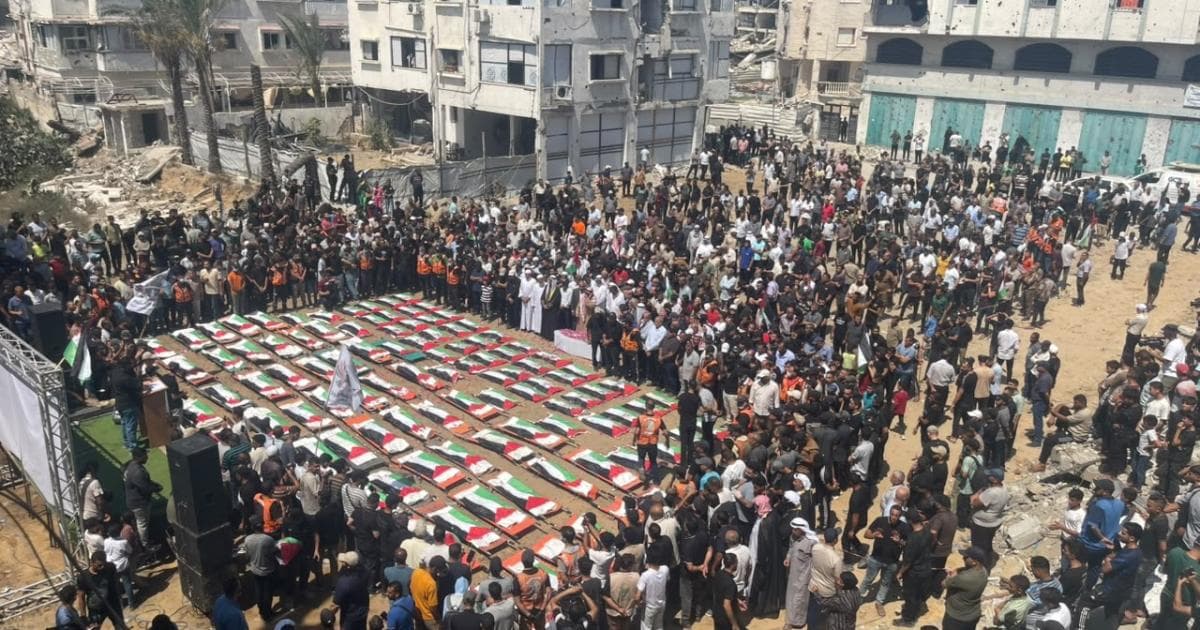 أكبر تشييع شهداء في فلسطين