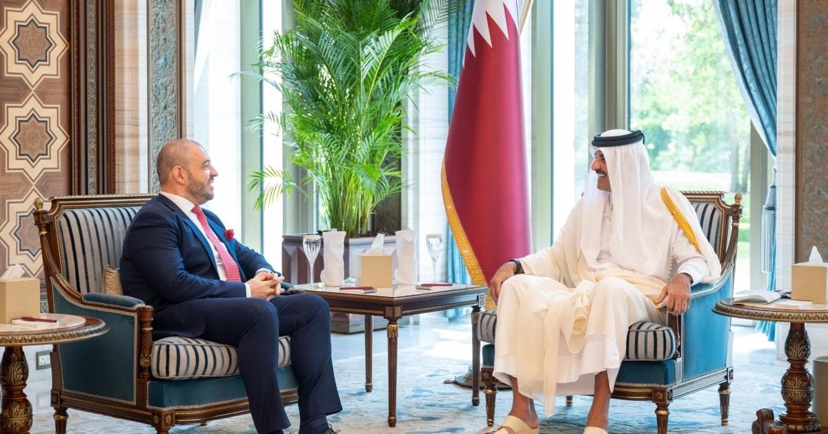 الأمير يودع سفير الاتحاد الأوروبي