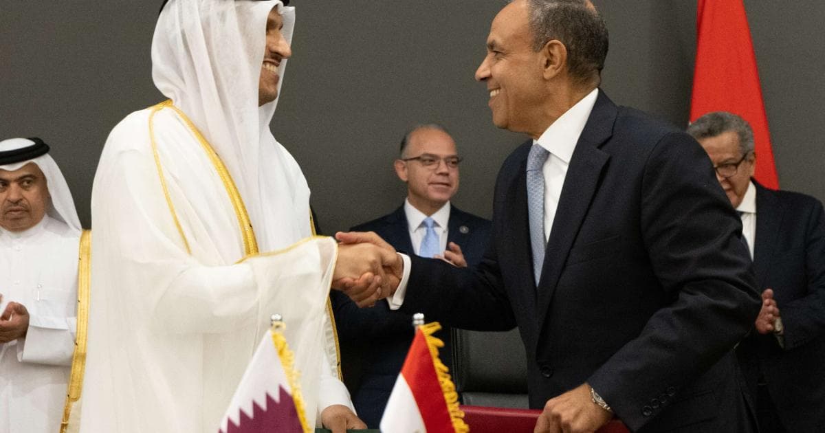 انعقاد اللجنة العليا القطرية المصرية في العلمين