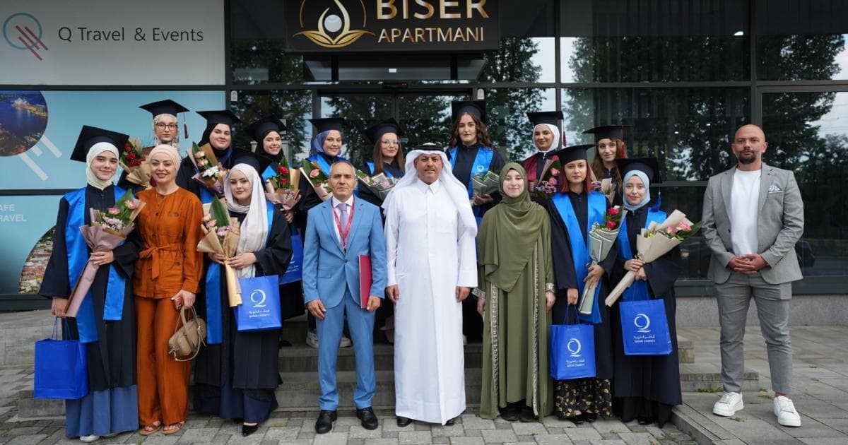 قطر الخيرية تكرم خريجات سكن الطالبات في سراييفو