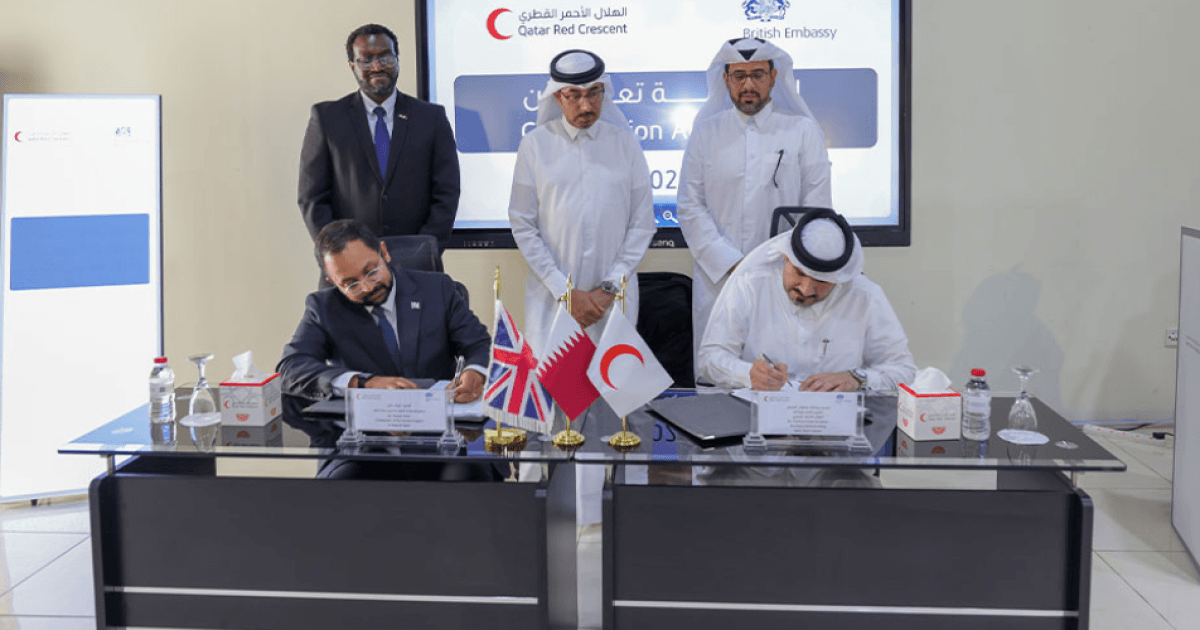 Qatar Red Crescent and UK Embassy Agree to Cooperate