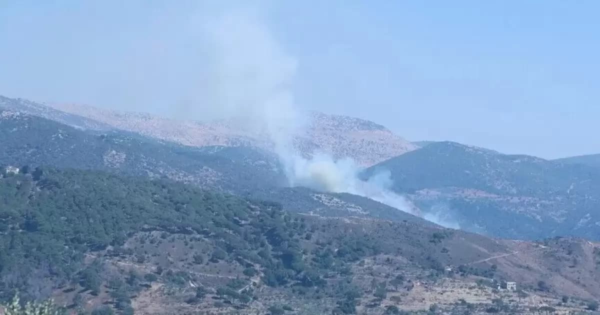الجيش الإسرائيلي يجري تفجيراً جنوب لبنان