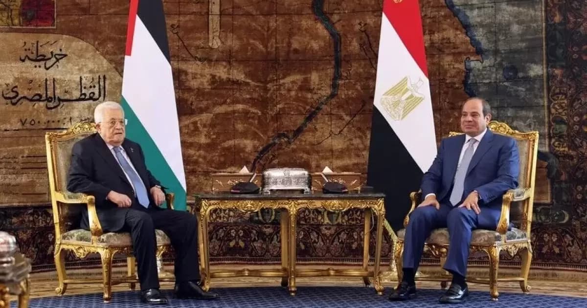 مباحثات بين الرئيسين المصري والفلسطيني