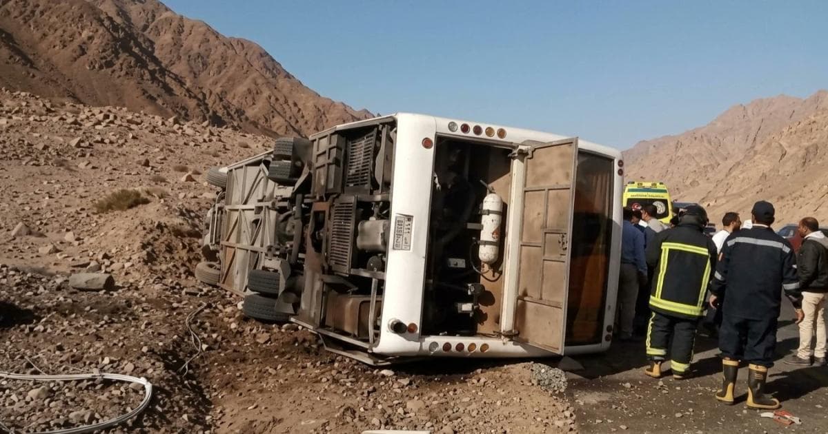 South Sinai bus accident death toll reaches 22