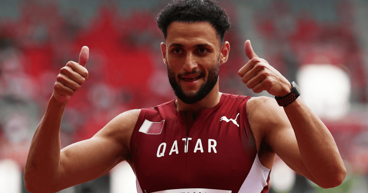 باسم حميدة يفوز بذهبية 400 متر حواجز