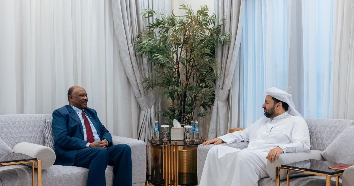 وزير الخارجية يجتمع مع نظيره السوداني