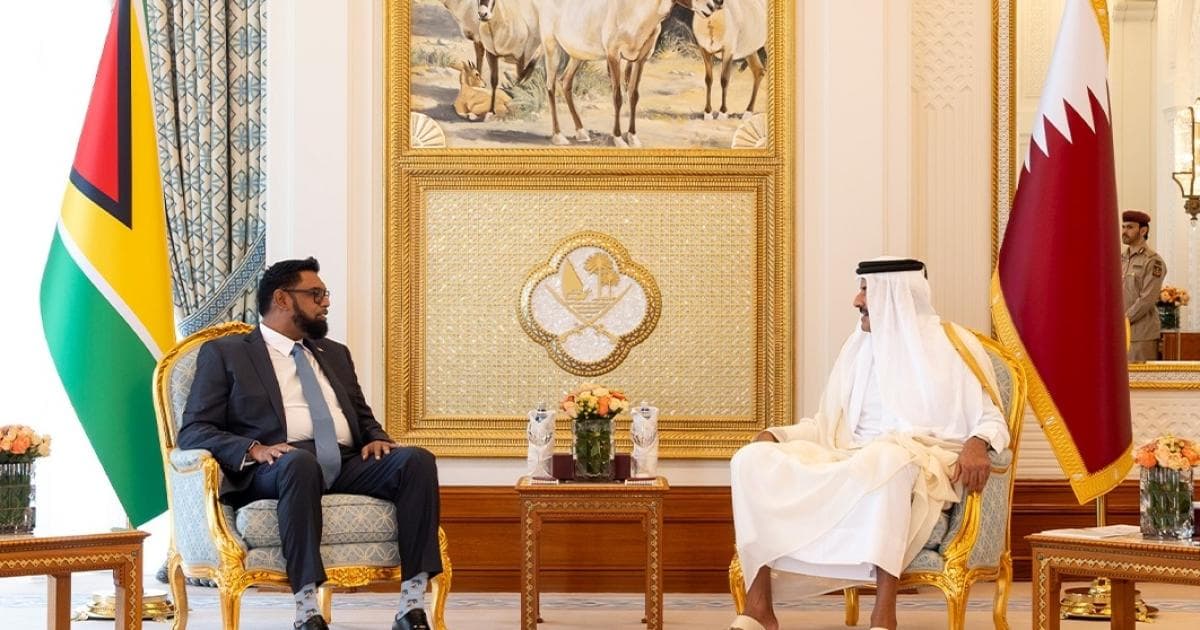 الأمير ورئيس غويانا يناقشان التعاون