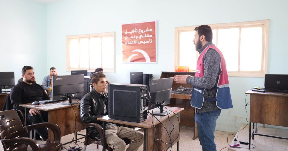 Qatar Charity trains 450 youth in Syria