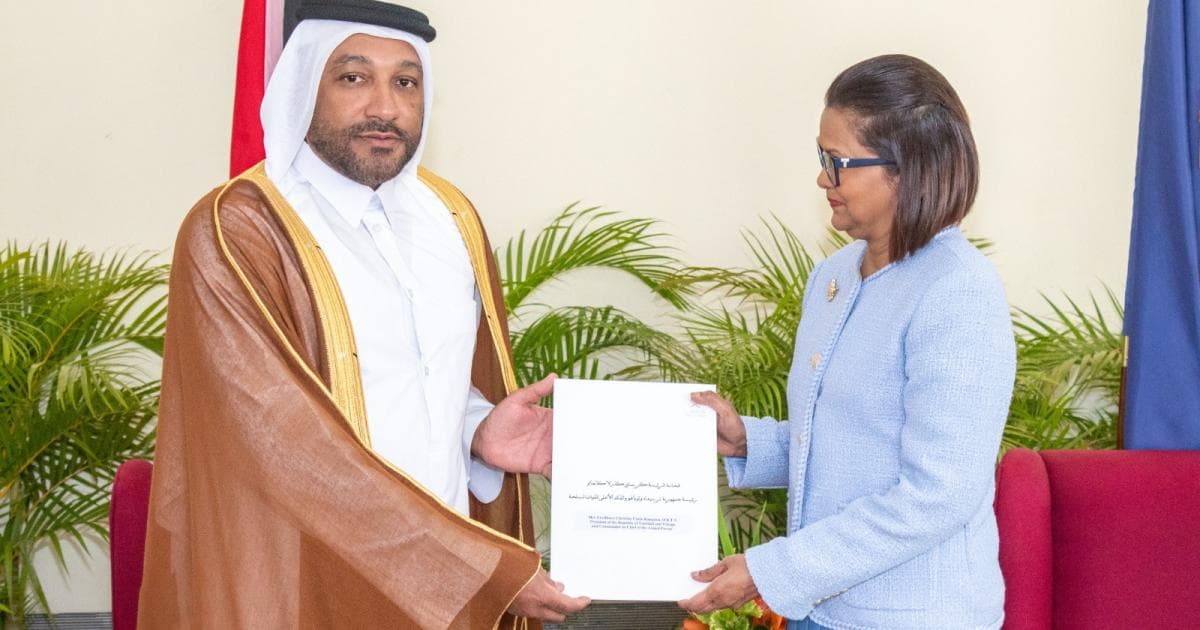 T&T President Accepts Qatari Ambassador