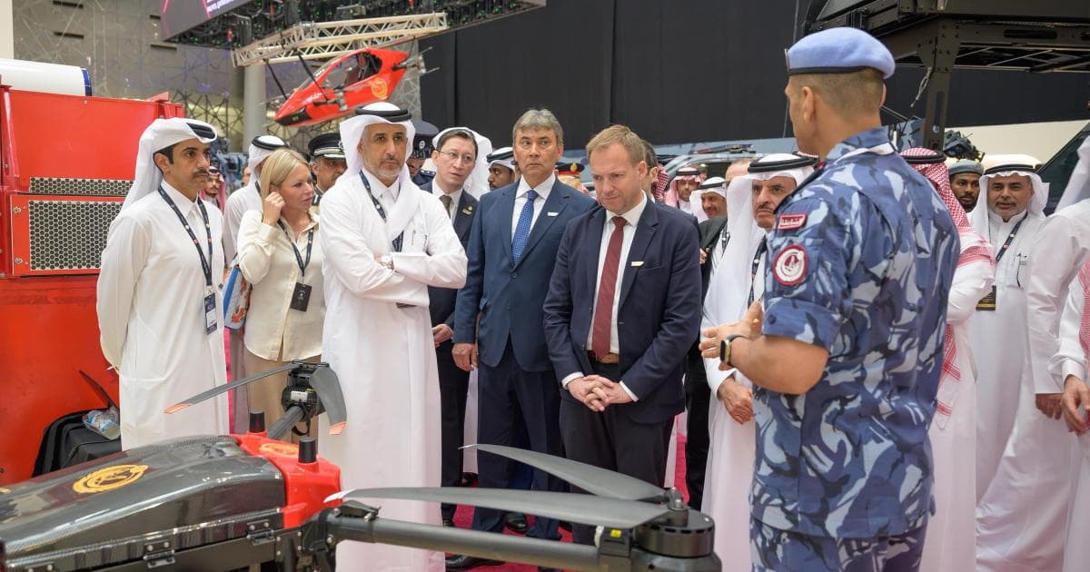 Internal Affairs Minister reviews security tech at Milipol Qatar