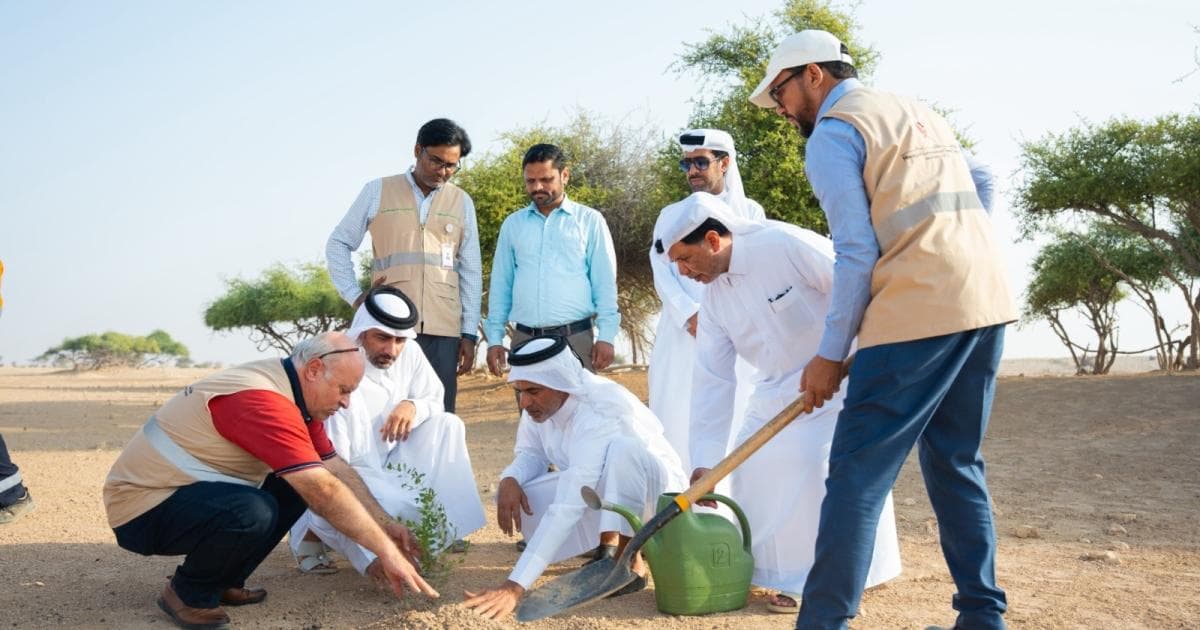 Awareness for Um Juweifa Kindergarten planting