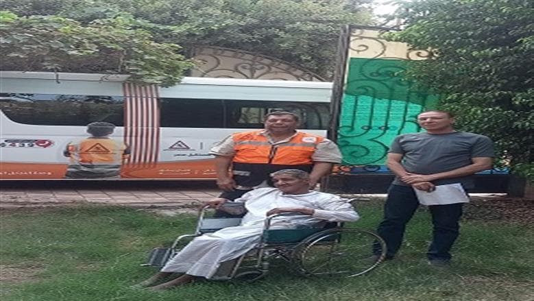 Tadamon team helps homeless elderly