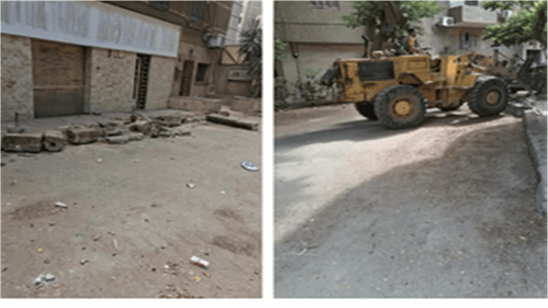 تطوير الشوارع في العمرانية