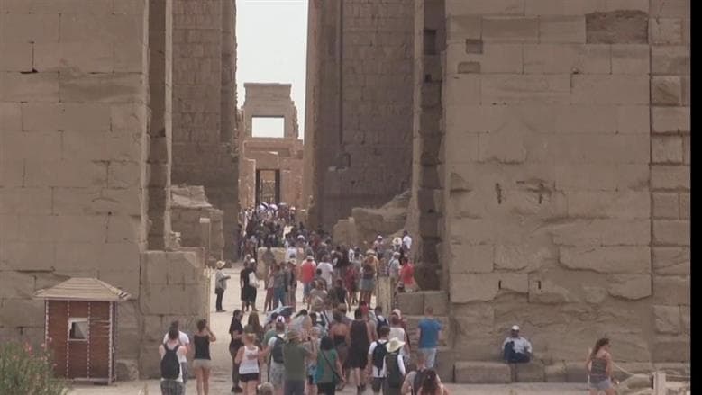 ارتفاع زوار معبد الكرنك مع بداية الموسم السياحي