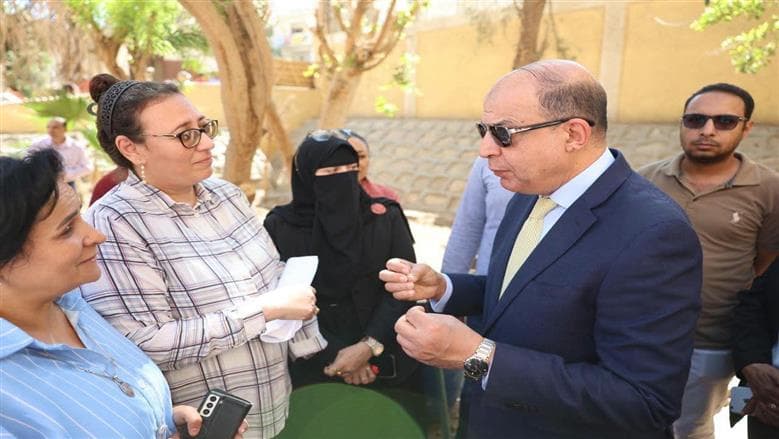 Al-Minyaa Gov inspects Taha Hussein School expansions