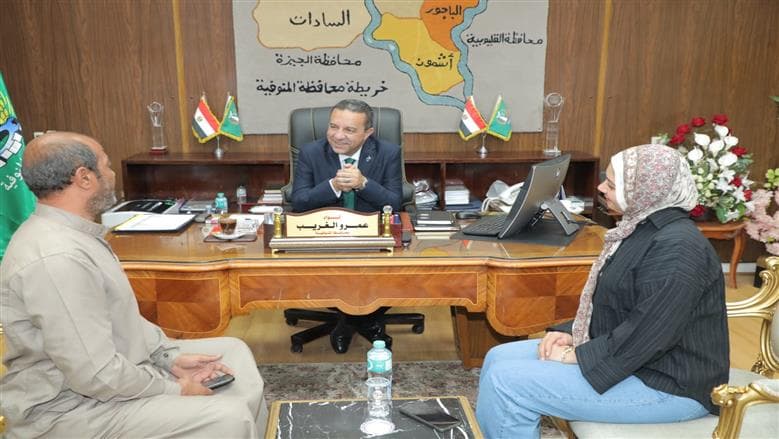محافظ المنوفية يكرم ندي ويقدم دعم مالي بعد لقائه رئيس الوزراء