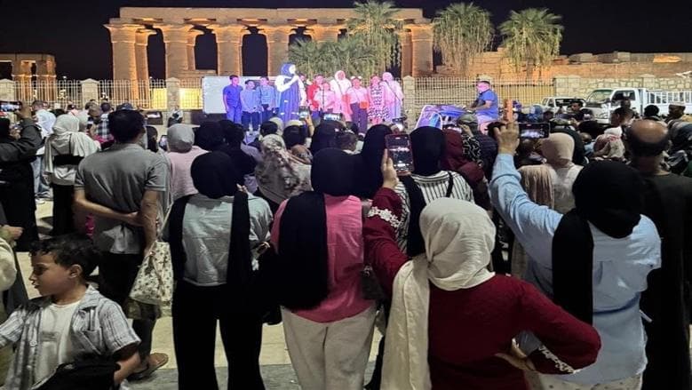 احتفالات في ساحة أبو الحجاج الأقصري بذكرى 23 يوليو