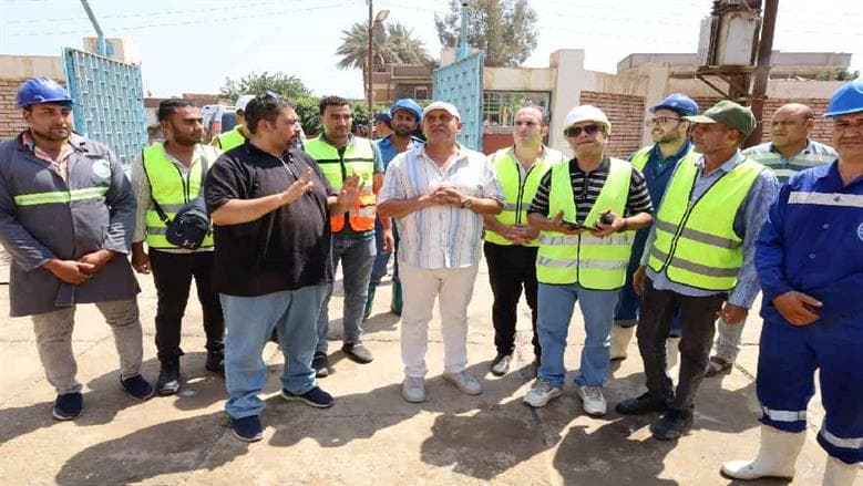 رئيس مياه الغربية يزور المحطات لزيادة الكفاءة