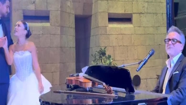 Marwan Khoury attends nephew's wedding in Lebanon