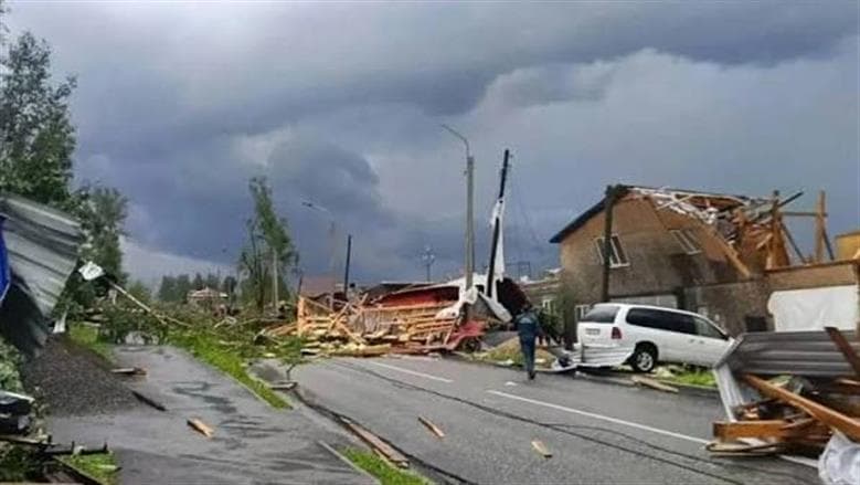 Storm and Cold Sweep Western Russia