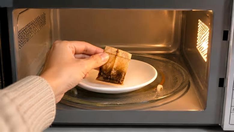 Benefits of microwaving used tea bags