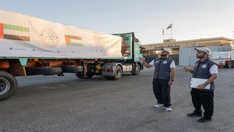 إشراف خمس قوافل إغاثية إلى غزة