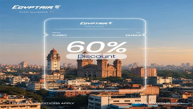 EgyptAir offers up to 60% discount