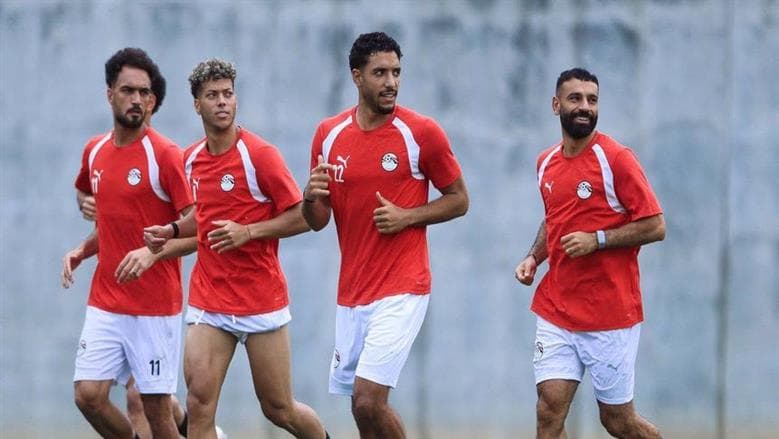 منتخب مصر يتدرب استعدادا لمواجهة أنجولا