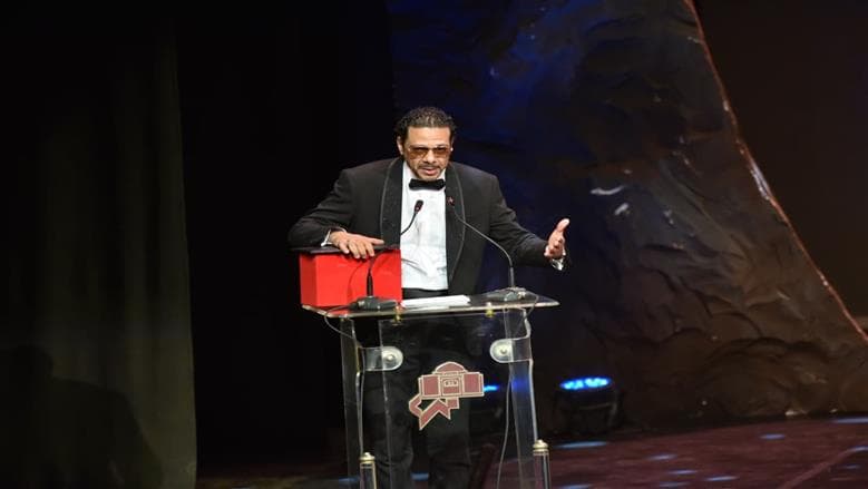 Hamza Elaily addresses honor at Cairo Theatre Festival