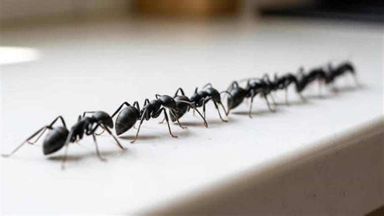 Cinnamon oil disrupts ant trails